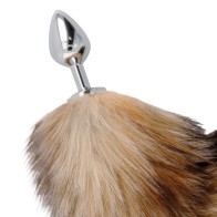 Tail Butt Plug Silver for Sensual Play