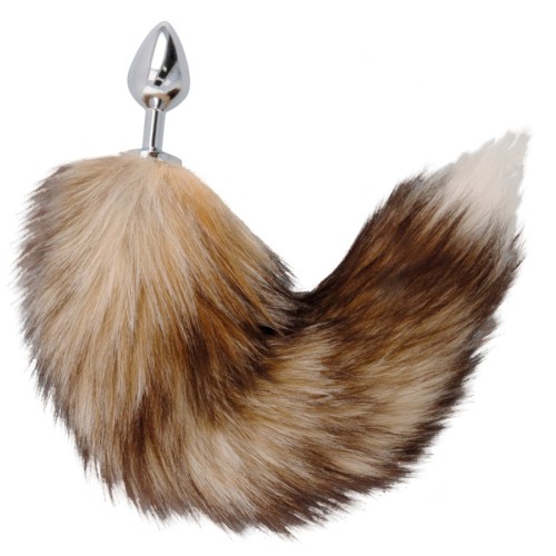 Tail Butt Plug Silver for Sensual Play