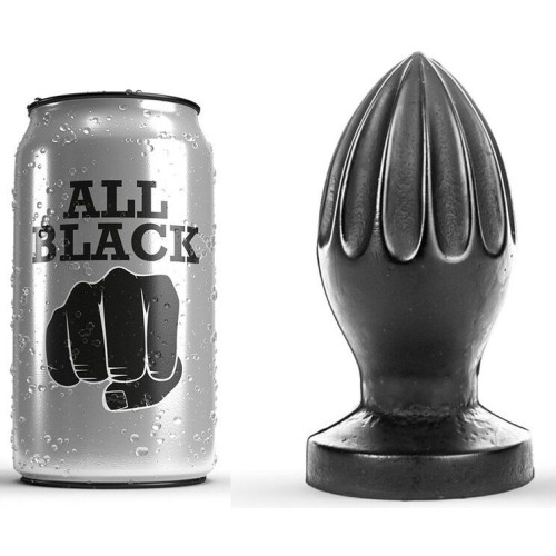 All Black 12 cm Anal Plug - Hypoallergenic and Safe