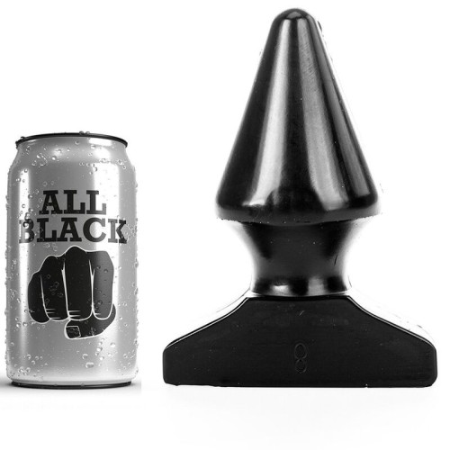 All Black Cone-Shaped Anal Plug for Enhanced Pleasure