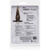 Mini Vibro Tease Vibrating Plug Black for Elegant Pleasure