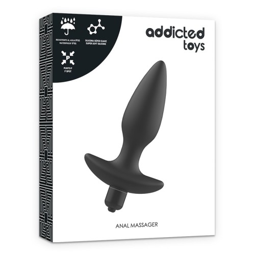 Vibrating Anal Massage Plug - Black