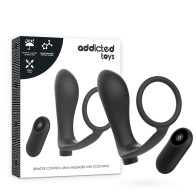 Anilla Pene Con Plug Anal Negro