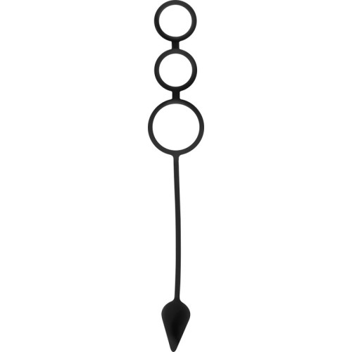 Silicone Cock Ring and Plug