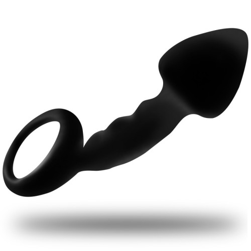 Ohmama Ribbed Anal Plug with Ring