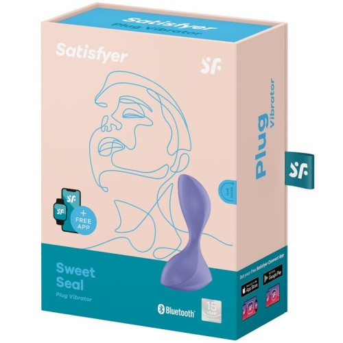 Satisfyer Sweet Seal App Vibrator Plug Purple
