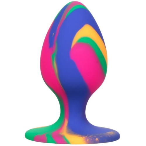 Cheeky Medium Tie-dye Anal Plug for Fun Exploration