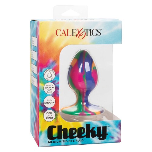 Cheeky Medium Tie-dye Anal Plug for Fun Exploration