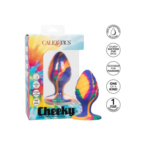 Cheeky Largue Plug Anal Tie Dye Para Diversión Salvaje