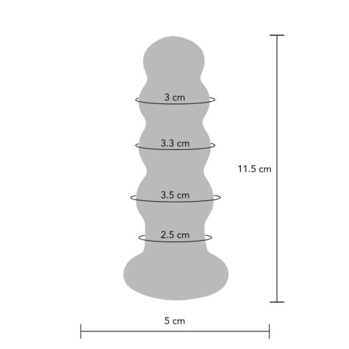Buttocks Radiant Glass Buttplug for Ultimate Intimacy