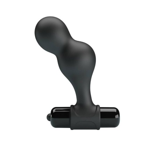 Silicone Black Anal Plug Vibrator - 10 Functions