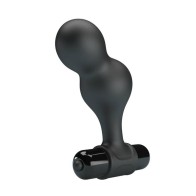 Plug Anal Vibrador De Silicona Negro - 10 Funciones