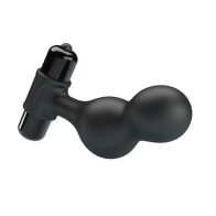Silicone Black Anal Plug Vibrator - 10 Functions