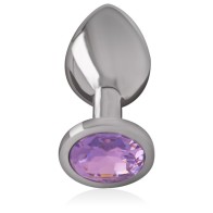 Luxurious Large Metal Anal Plug With Crystal
