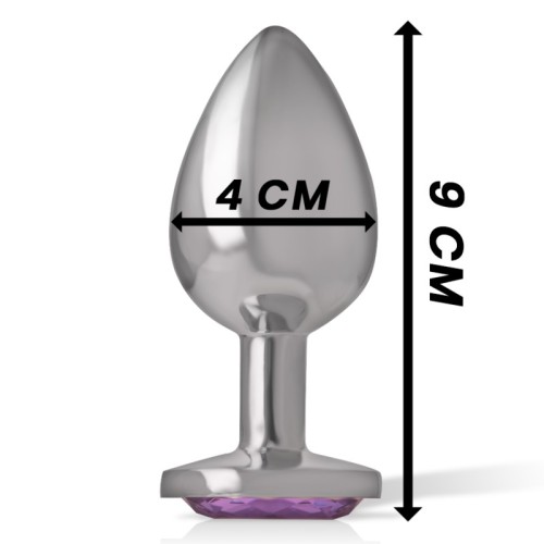 Luxurious Large Metal Anal Plug With Crystal