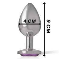 Luxurious Large Metal Anal Plug With Crystal