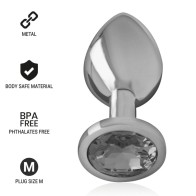 Intense Anal Plug with Black Diamond Crystal Size M