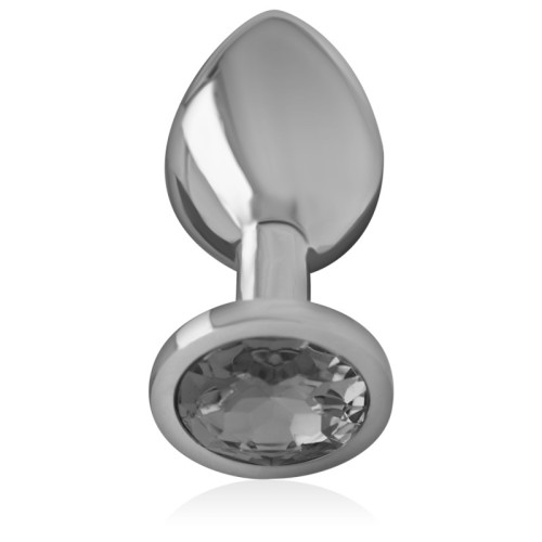Intense Anal Plug with Black Diamond Crystal Size M