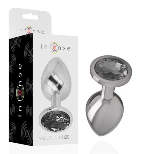 Intense Large Metal Anal Plug - Diamond Jewel Design