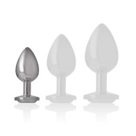 Intense Diamond Jewel Anal Metal Plug Size S