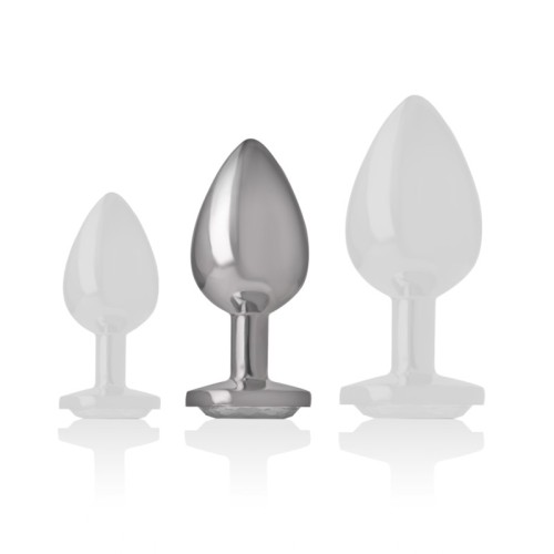 Intense Plug Anal Metal Con Cristal - Placer De Lujo