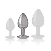 Intense Metal Anal Plug with Diamond - Luxury Pleasure