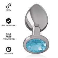 Intense Anal Plug with Blue Crystal - Elegant Pleasure