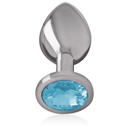 Intense Metal Anal Plug with Crystal - L Size