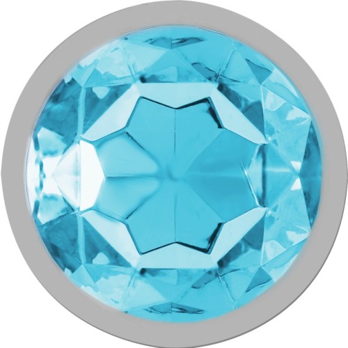 Intense Metal Anal Plug with Crystal - L Size