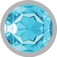 Intense Metal Anal Plug with Crystal - L Size