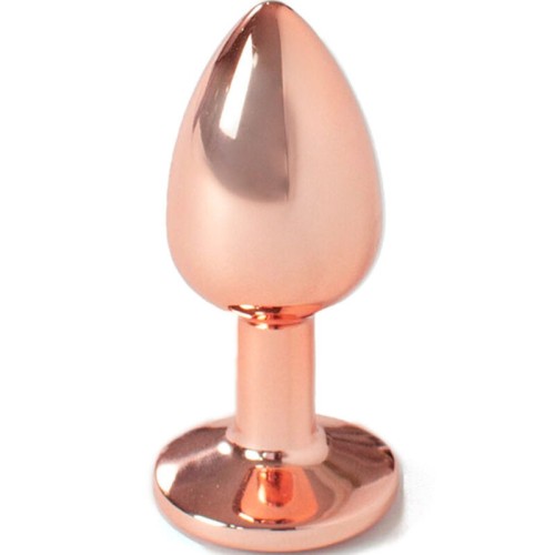 Secretplay Plug Anal Metal Oro Rosa Para Placer Sensacional