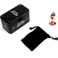 Secretplay Plug Anal Metal Oro Rosa Para Placer Sensacional