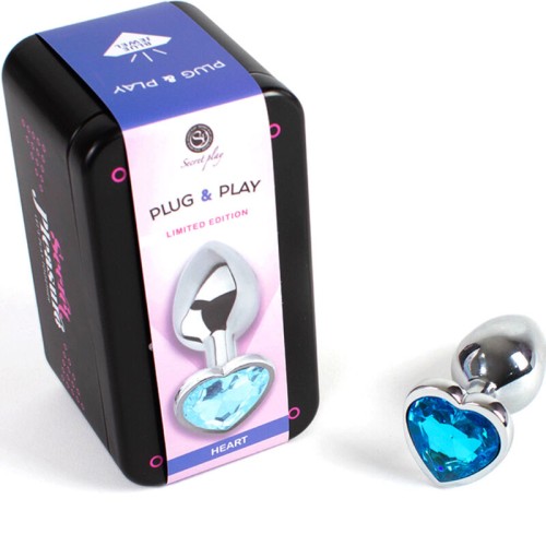 Secretplay Metal Heart Butt Plug Small Excitement