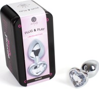 Secretplay Metal Heart Butt Plug for Anal Play