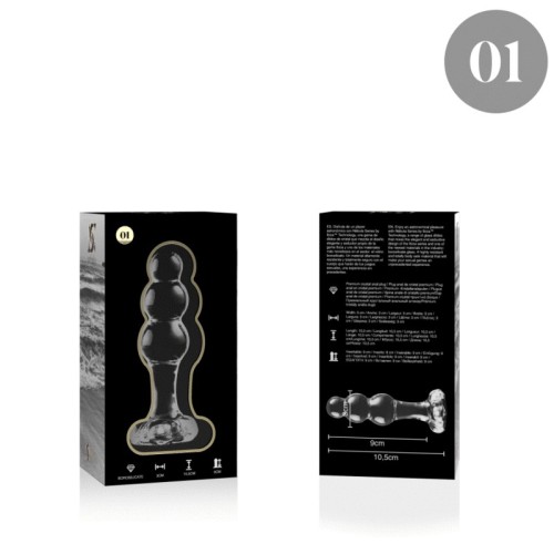 Nebula Series Clear Crystal Butt Plug - Elegant Pleasure