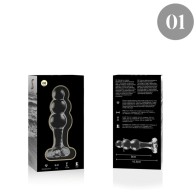 Nebula Series Clear Crystal Butt Plug - Elegant Pleasure