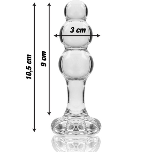 Nebula Series Clear Crystal Butt Plug - Elegant Pleasure