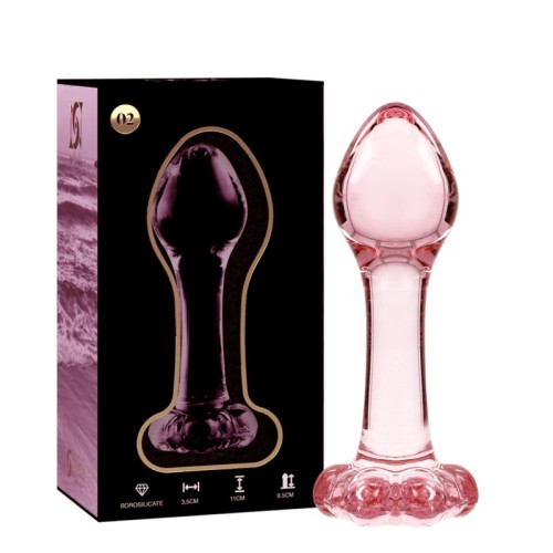 Model 2 Rose Crystal Anal Plug 11 cm - NEBULA SERIES