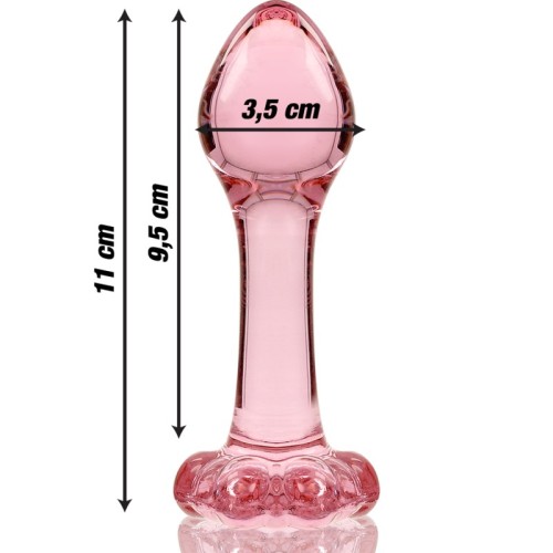 Model 2 Rose Crystal Anal Plug 11 cm - NEBULA SERIES