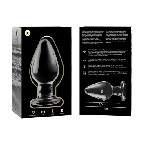 Designed Borosilicate Glass Anal Plug