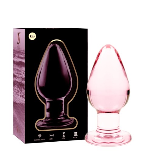 Nebula Series Pink Crystal Plug for Elegant Pleasure
