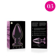 Nebula Series Pink Crystal Plug for Elegant Pleasure
