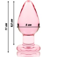 Nebula Series Pink Crystal Plug for Elegant Pleasure