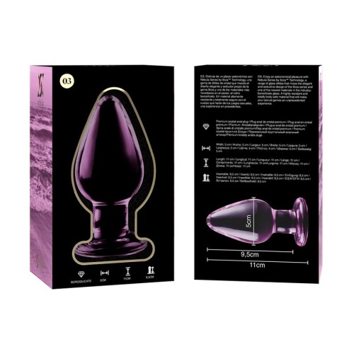 Nebula Series Pink Crystal Plug for Elegant Pleasure