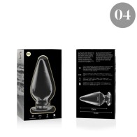 Nebula Series Transparent Glass Anal Plug for Unique Sensations