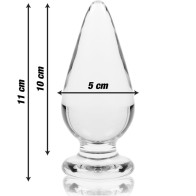 Nebula Series Transparent Glass Anal Plug for Unique Sensations
