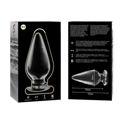 Nebula Series Transparent Glass Anal Plug for Unique Sensations