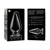 Nebula Series Transparent Glass Anal Plug for Unique Sensations