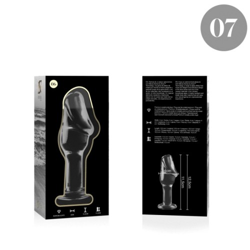 Nebula Series Model 6 Transparent Glass Plug 12.5 cm
