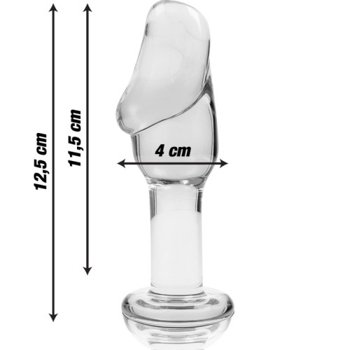 Nebula Series Model 6 Transparent Glass Plug 12.5 cm